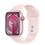 Apple Watch Series 9 GPS + Cellular 41mm Pink Alu. Case w. Light Pink Sport Band - M/L (MRJ03) - фото 1