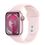 Вживаний Apple Watch Series 9 GPS + Cellular 41mm Pink Alu. Case w. Light Pink Sport Band - S/M (MRHY3) - фото 1