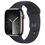 Apple Watch Series 9 GPS + Cellular 45mm Graphite S. Steel Case w. Midnight S. Band - M/L (MRMW3) - фото 1