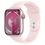 Apple Watch Series 9 GPS + Cellular 45mm Pink Alu. Case w. Light Pink Sport Band - S/M (MRMK3) - фото 1