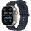Apple Watch Ultra 2 2024 GPS + Cellular 49mm Natural Titanium Case with Navy Ocean Band (MX4D3) - фото 1