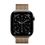 Apple Watch Series 11 GPS + Cellular 46mm Slate Titanium Case with Gold Milanese Loop - M/L (MFC14+MGJ54) - фото 2
