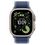 Apple Watch Ultra 3 GPS + Cellular 49mm Natural Titanium Case with Blue/Bright Blue Trail Loop - M/L (MEWU4) - фото 2
