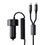 Автомобильное зарядное устройство Mcdodo [CC-0370] PD+PPS+QC Quick Car Charger 3A 120W (with LED Spring cable USB-C+Lightning) - фото 2