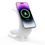 Беспроводное зарядное устройство T17 3 in 1 RGB Light (White) - фото 3