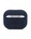 Чехол Alcantara Case for Apple for AirPods 4 с карабином (dark blue) - фото 3