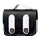 Чохол Leather Case Briefcase для AirPods Pro 2 (Black / White) - фото 1