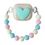 Чохол Moments Lovely для AirPods 3 Biege/Sea Blue - фото 1
