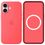 Чохол Silicone Case with MagSafe + Button iPhone 17 Bright Guava - фото 2