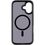 Чехол TPU+PC Metal Buttons with MagSafe iPhone 17 (6.3") (Черный / Black) - фото 3