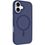 Чохол TPU+PC Metal Buttons with MagSafe iPhone 17 (6.3") (Синій / Navy Blue) - фото 2