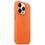Чехол Leather Case with MagSafe 14 pro Orange - фото 2