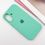 Чехол Silicone Case Full Protective (AA) для Apple iPhone 16 (6.1") (Бирюзовый/Marine Green) - фото 2
