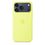 Чохол Silicone Case with MagSafe + Button iPhone 17 Pro Max Neon Yellow - фото 3