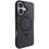 Чохол TPU+PC Metal Buttons with MagSafe iPhone Carbon Ring для Apple iPhone 16 (6.1") (Чорний) - фото 1