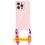 Чохол TPU CrossBody with straps для Apple iPhone 16e (6.1") (Pink) - фото 2