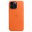 Чехол iPhone Leather Case with MagSafe 14 pro Max Orange - фото 1
