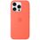 Чехол Silicone Case with MagSafe + Button iPhone 16 Pro Tangerine copi - фото 1