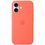 Чехол Silicone Case with MagSafe + Button iPhone 16 Tangerine - фото 1
