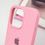 Чехол Silicone Case Open Camera iPhone 15 Pro, #12, Pink - фото 3