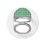 Магнитное кольцо-подставка для телефона Pitaka MagEZ Grip 3 Forest Green (MGF2405) - фото 1