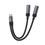 Аудио-переходник Acefast J14 USB-C 2in1 (Black) - фото 2