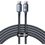 Кабель Baseus Crystal Shine Series Fast Charging Data Cable Type-C to Type-C 100W 1.2m Black (CAJY000601) - фото 1