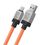 Кабель Baseus CoolPlay Series Fast Charging Cable USB to Type-C 100W 2m Orange (CAKW000707) - фото 4