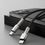 Кабель Baseus Cafule Metal Type-C to Lightning PD 20W (1m) (black) (CATLJK-A01) - фото 3