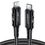 Кабель Acefast C4-01 Type-C to iP 3A, 30W, 1.8m, nylon, zinc connectors, Black - фото 1