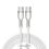 Кабель Baseus Cafule Metal Type-C to Type-C 100W (2m) (white) (CATJK-D02) - фото 1