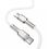 Кабель Baseus Cafule Metal Type-C to Type-C 100W (2m) (white) (CATJK-D02) - фото 2