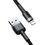 Кабель Baseus Cafule Cable USB For Lightning 2.4A 1m Gray+Black - фото 3