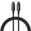 Кабель USB Type-C Baseus Tungsten Gold Fast Charging Data USB-C to USB-C 240W 1m Black (CAWJ040001) - фото 1