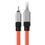 Кабель Baseus CoolPlay Series Fast Charging Cable USB to iP 2.4A 2m Orange (CAKW000507) - фото 3