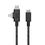 Кабель Native Union Belt Cable Duo Pro 240W USB-C to USB-C & Lightning Cosmos Black (2.4 m) (BELT-PROCCL-COS-NP) - фото 2
