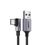 Кабель UGREEN US284 Right Angle USB-A to USB-C Cable 3m (Space Gray) (UGR-70255) - фото 1