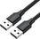 Кабель UGREEN USB 2.0 A Male to A Male Cable 1.5m (Black) (UGR-10310) - фото 1