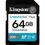 Карта пам'яті SDXC (UHS-I U3) Kingston SD 64GB C10 V30 R200MB/s (SDG4/64GB) (SDG4/64GB) - фото 1