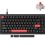 Клавіатура Lemokey X4 84Key Keychron Red QMK/VIA Black (X4-H1-UA) - фото 1