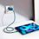 Сетевое зарядное устройство Baseus Super Silicone PD Charger 20W (1Type-C) + With Cable Type-C to Lightning - Blue (TZCCSUP-B03) - фото 3