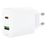Мережевий зарядний пристрій Acefast A25 USB-C+USB-A PD 20W White - фото 1