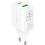 Мережевий зарядний пристрій Acefast A25 USB-C+USB-A PD 20W White - фото 3