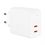 Мережевий зарядний пристрій Acefast A9 USB-C+USB-C PD 40W (White) - фото 1