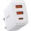 Сетевое зарядное устройство Baseus Compact Quick Charger 30W QC+ PD (1Type-C + 2USB) - white - фото 2