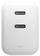Мережевий зарядний пристрій Native Union Fast GaN Charger PD 35W Dual USB-C Port White (FAST-PD35-WHT-EU) - фото 2