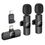 Петличный беспроводной микрофон Borofone BFK15 Dual-mic lavalier wireless digital microphone (iP/Type-C) Black - фото 1
