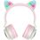 Навушники Hoco W27 Cat Ear Grey/Pink (W27GP) - фото 2