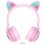 Bluetooth-гарнітура Hoco W27 Cat Ear Pink (W27P) - фото 1