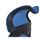 Крісло АКЛАС Доріан BL TILT Синій K-08 Blue OS-3000 Black (144000) - фото 22